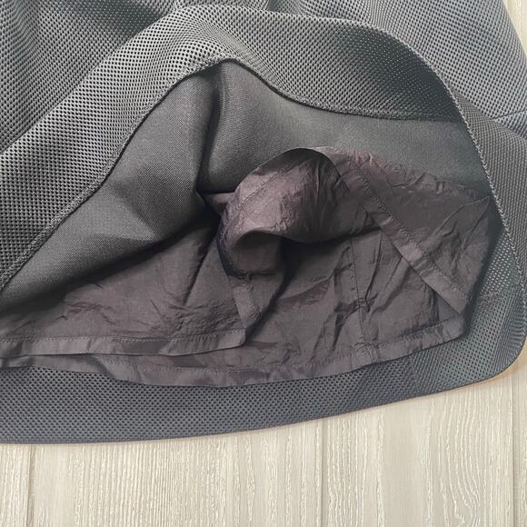 Mossaic Women's Black Mesh Pleated Knee Length A-Line Skirt Size 10 - Picture 4 of 8